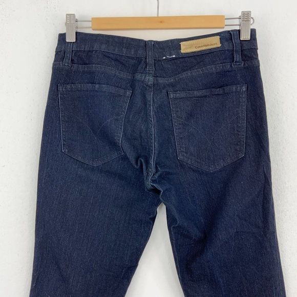 CALVIN KLEIN 5 Pocket Dark Wash Jeans - Picture 5 of 6
